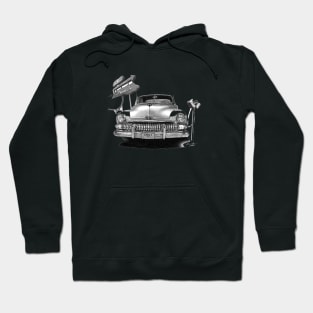 1951 Mercury on Drive In Night Hoodie